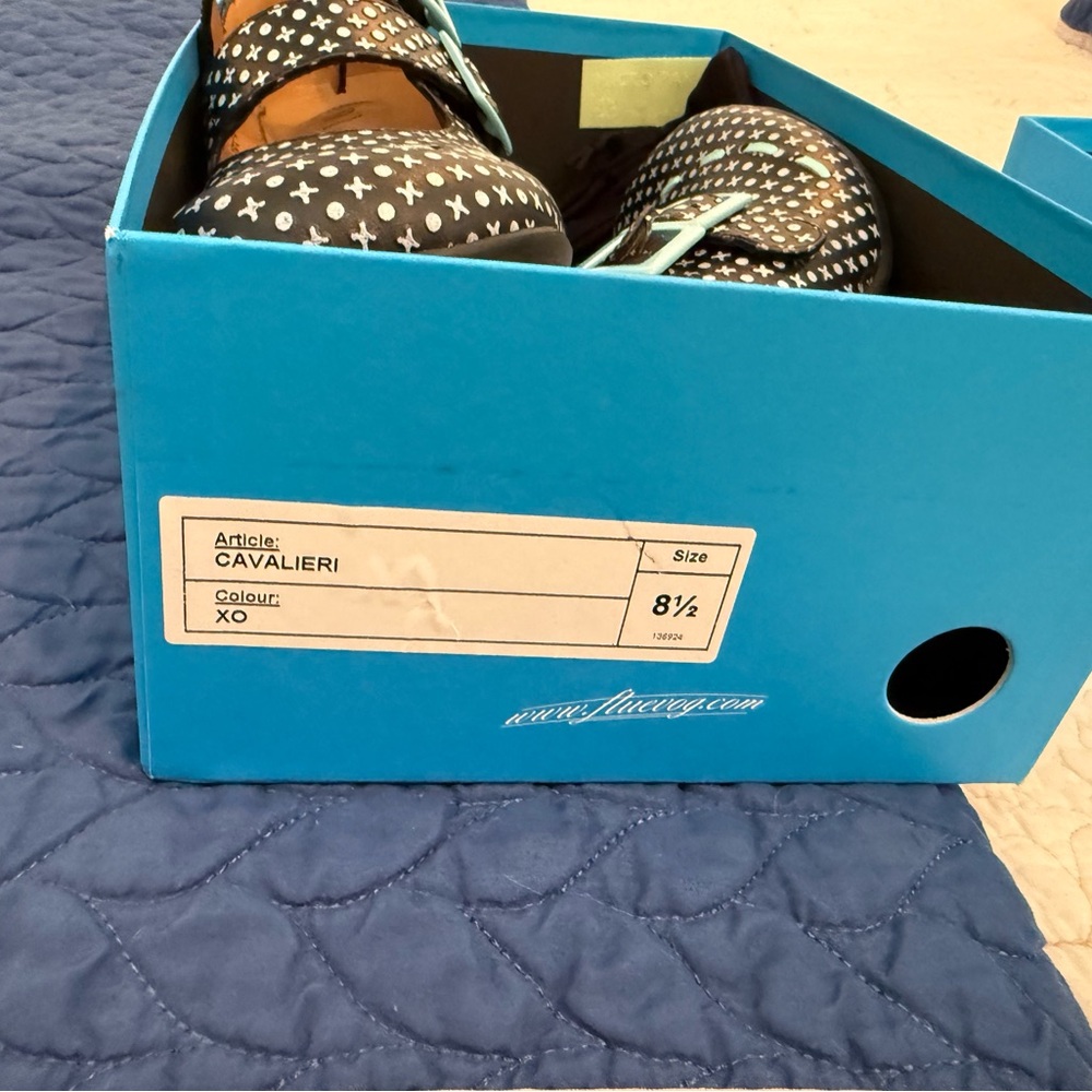 John Fluevog Cavalieri Heels in Black and White